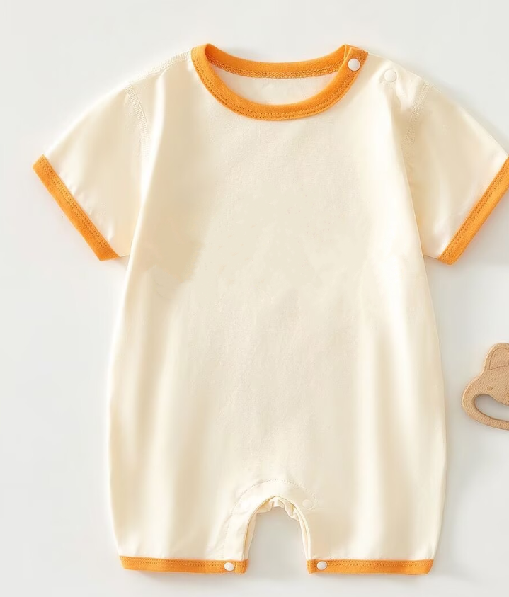 Fashion Baby romper Short Clothes with bib