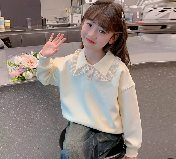 Boy Girl Long sleeve pullover Sweatshirt