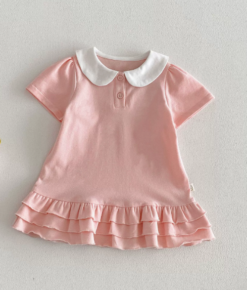 Fashion Baby Clothes Short Sleeve Dress