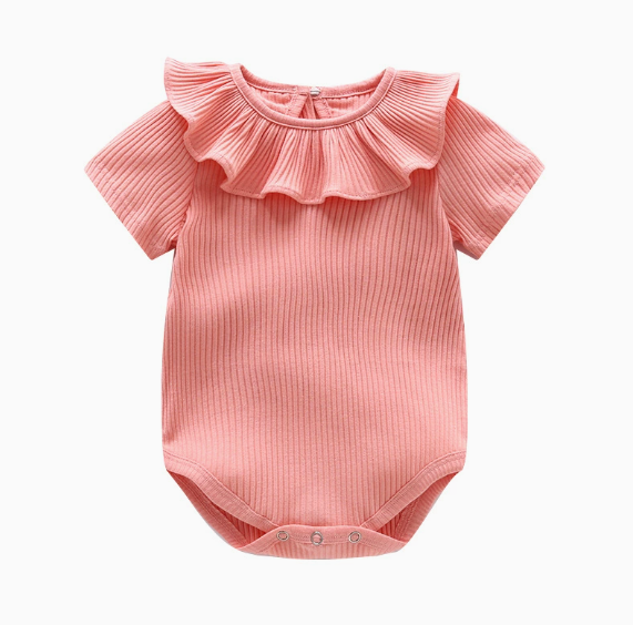 Fashion Summer Baby Short Sleeve Bodysuit and Bib