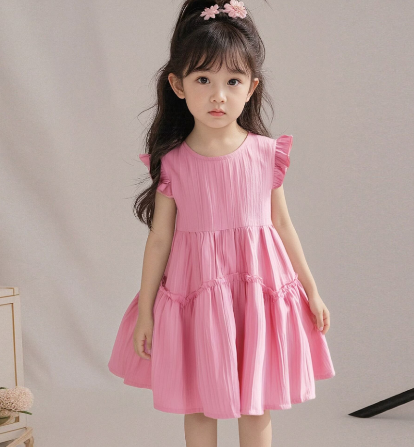 Children Dress Short Sleeve Cute Dresses