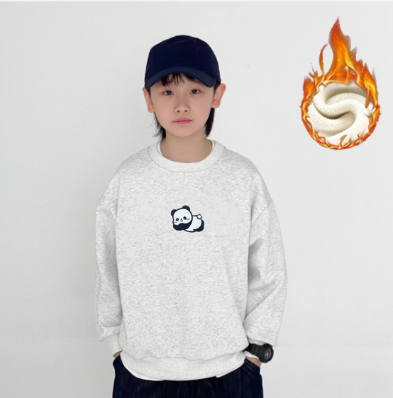 Kids Clothes Winter Plus Velvet Sweatshirt