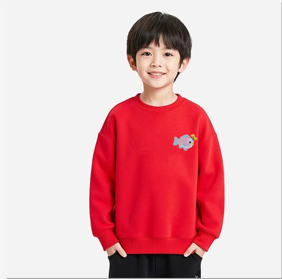 Fashion Kids Boy Girls Black Cool Regular Sweatshirt