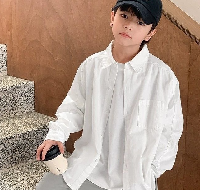 Fashion Baby Kids Long Sleeve Summer Shirt Boy Clothes