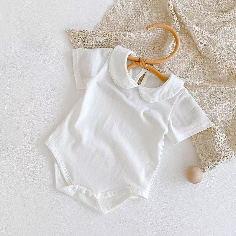 Boy Girl Clothes Bodysuit Summer Short Clothes With bib