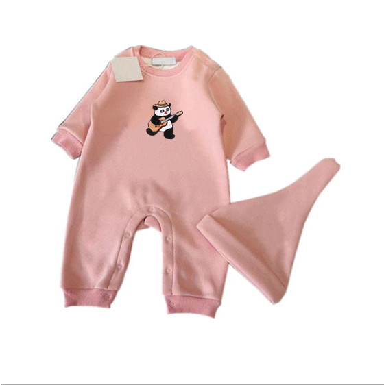 Fashion New Baby Plus velvet thicken bodysuit and Hat