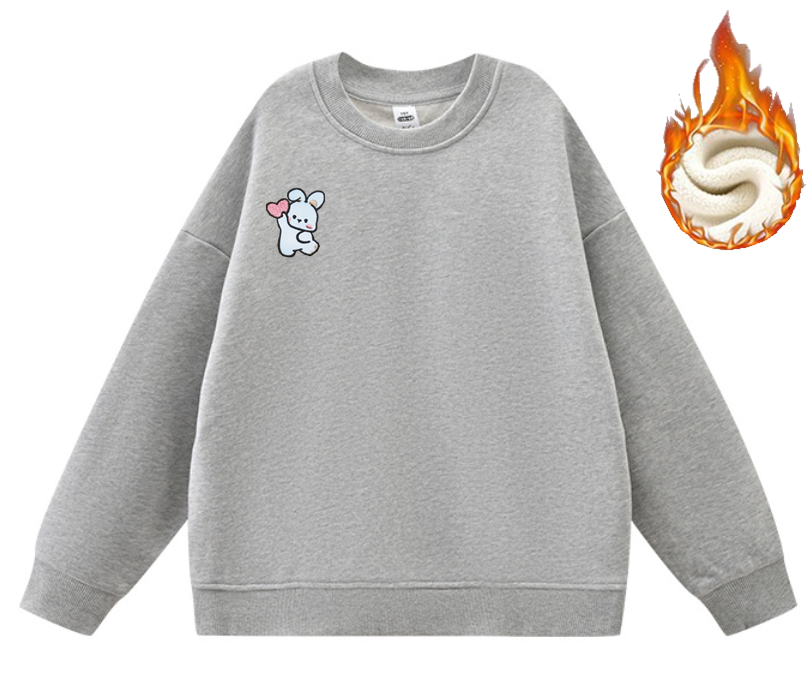 Fashion Winter Children plus Velvet Boy Girl Sweatshirt