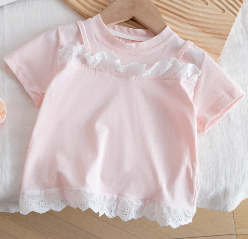 Boy Girl Cotton Cute Summer Pullover T shirt