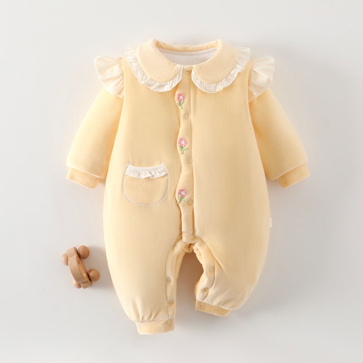 Newborn Winter Thicken Bodysuit Double Wear Jacket