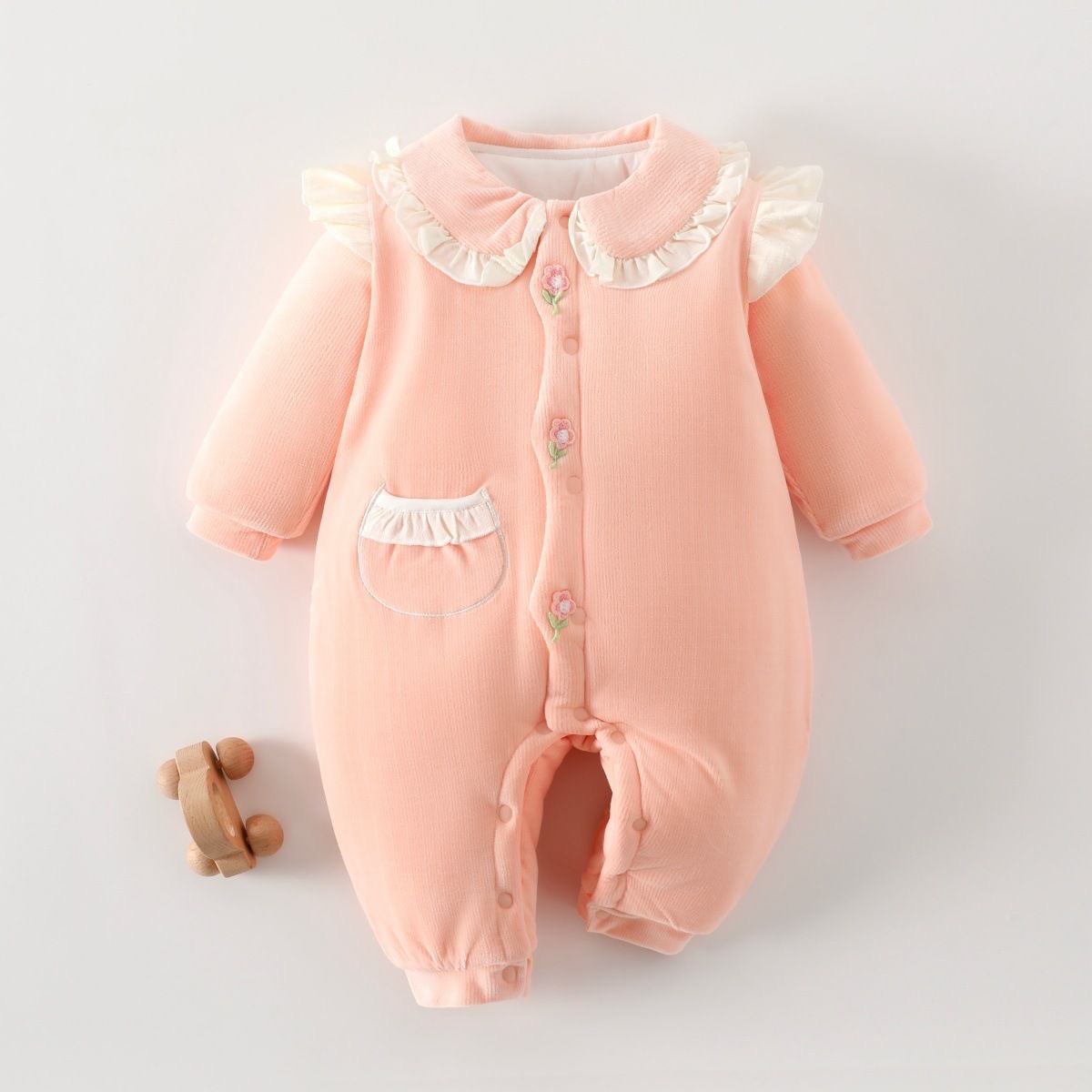 Newborn Winter Thicken Bodysuit Double Wear Jacket