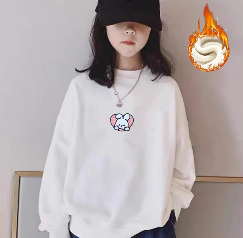 Kids Winter Thicken Plus Velvet Sweatshirt