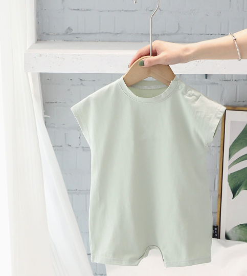 New born Baby Clothes Short Sleeve Bodysuit and bib