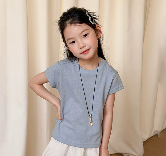 Boy Summer Short Sleeve Cotton T shirt Girl Clothes
