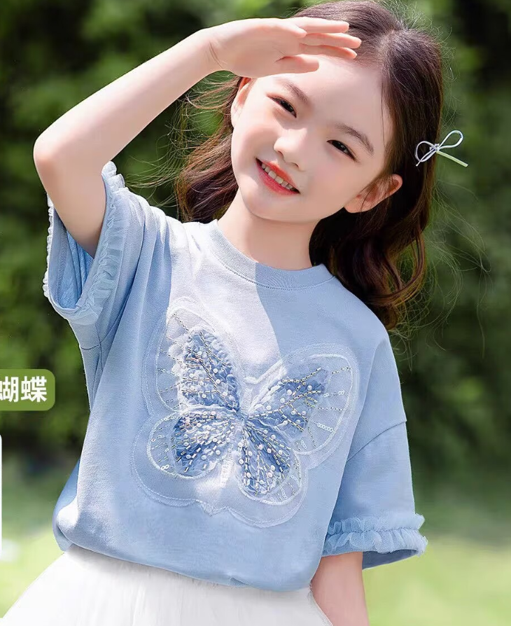 Kids Cute Boy Girl Cotton T shirt