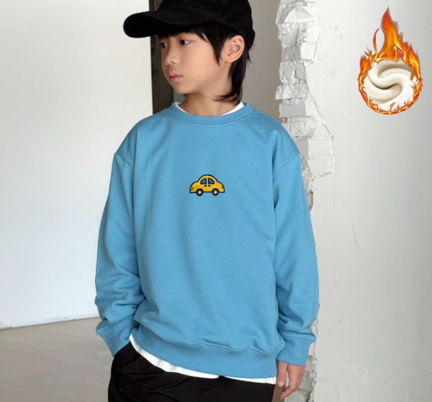 Kids Lovely Thicken Plus Velvet Sweatshirt