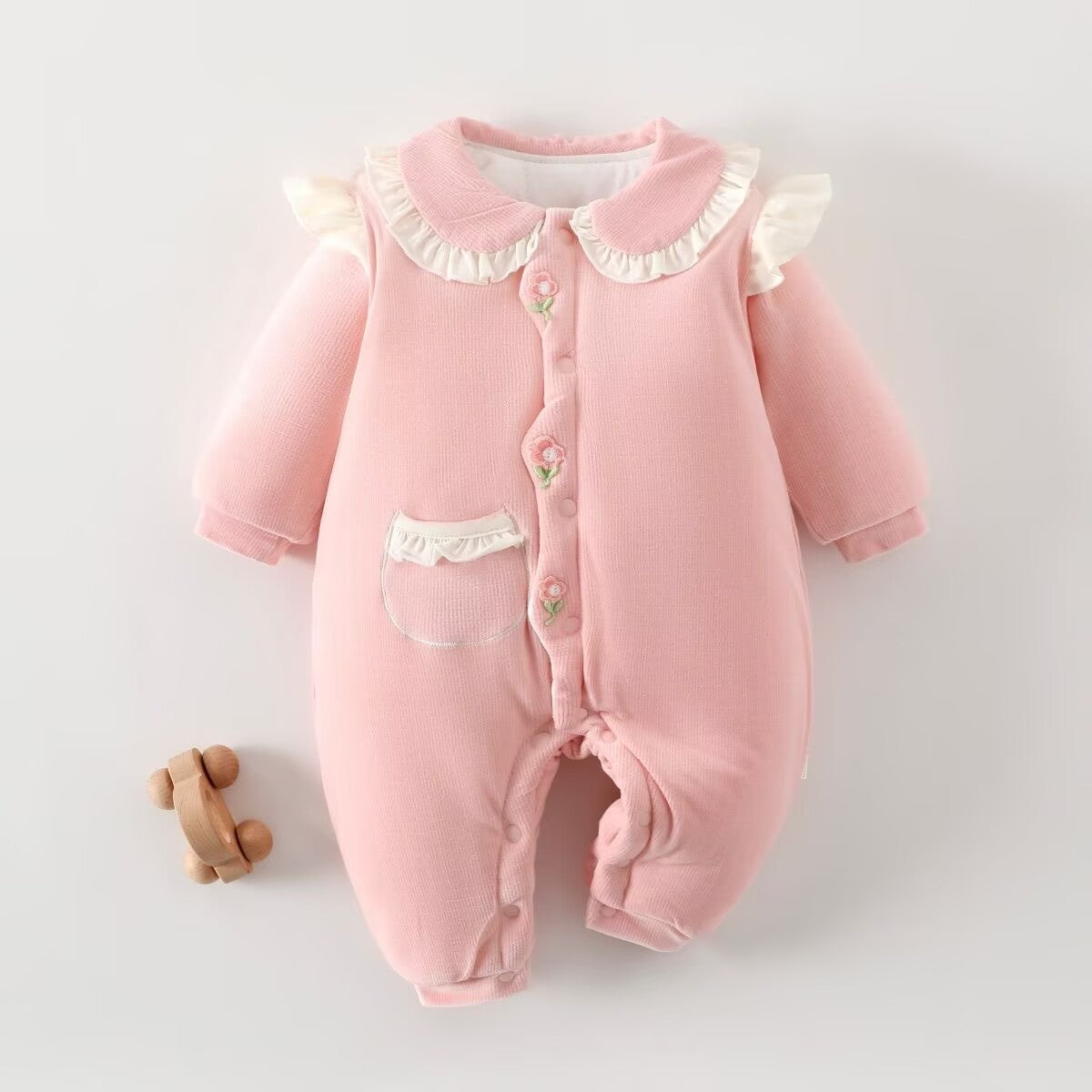 Newborn Winter Thicken Bodysuit Double Wear Jacket